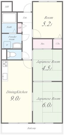 住道駅 徒歩21分 3階の物件間取画像